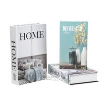 Conjunto Caixa Porta Objetos/Livro Decorativa Luxo - Luxo - Hauzee Decor