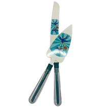 Conjunto Cake Cutter Bolo Aniversário Faca E Espatula Inox Conjunto Cake Cutter Bolo Aniversário Faca E Espatula Inox