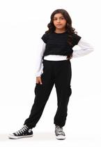 Conjunto Calça 3 peças Preto Carol e Dani