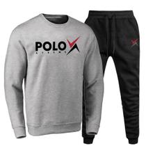 Conjunto Calça Básica Polo Xtreme Moletom Gola Redonda
