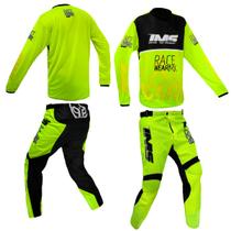 Conjunto Calça Camisa Ims Mx 2025 Trilha Motocross Flúor Conjunto Calça Camisa Ims Mx 2025 Trilha Motocross Flúor