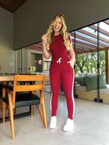 Conjunto calça canelado