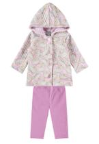 Conjunto Calça Casaco Estampado Infantil Brandili