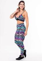 Conjunto calça com top de academia