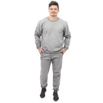 Conjunto Calça e Blusa Moletom Careca Gola Redonda Algodão Frio Masculino Adulto Tecido Flanelado Conjunto Calça e Blusa Moletom Careca Gola Redonda Algodão Frio Masculino Adulto Tecido Flanelado