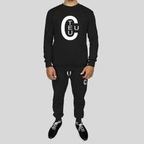 Conjunto Calça e Blusa Moletom Careca Sem Capuz Algodão TC
