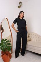 Conjunto Calça E Blusa Moletom Estilo Moderno Casual
