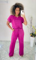 Conjunto calça e blusa pantalona