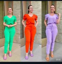 Conjunto calça e blusa, Tam 42 e 44