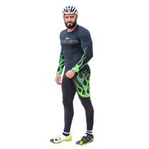 Conjunto Calça E Camiseta Manga Longa Ciclismo Masculino Promoção 2 - Kaena