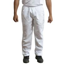 Conjunto calça e camiseta para trabalho em geral branca preta e azul