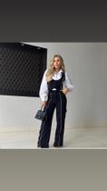 Conjunto calça e colete viscose Conjunto calça e colete viscose