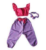 Conjunto Calça E Cropped Junino Infantil + Laço Menina Festa Conjunto Calça E Cropped Junino Infantil + Laço Menina Festa