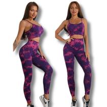 Conjunto Calça e Top Legging Fitness Yoga Academia