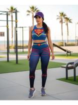 Conjunto calça e top super girls miss fitness