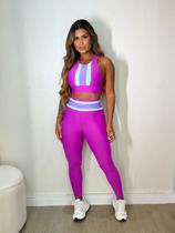 Conjunto calça Labelly - Uva/Verde Água/ Roxo