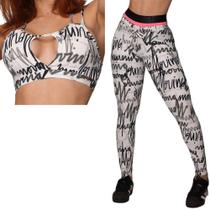 Conjunto Calca Legging Boxer Empina Bumbum Urbana+Top Moving