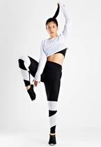 Conjunto Calça Legging Cropped Dubai Fitness Branco exercicio academia Conjunto Calça Legging Cropped Dubai Fitness Branco exercicio academia