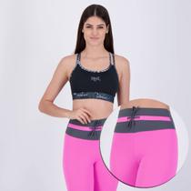 Conjunto Calça Legging e Top Everlast Feminino Pink e Preto I