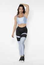 Conjunto Calça Legging E Top Roupa De Academia Fitness Feminino Shine Estilo Sempre Conjunto Calça Legging E Top Roupa De Academia Fitness Feminino Shine Estilo Sempre