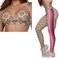 Conjunto Calca Legging Heart Fortune + Top Moving Fitness Conjunto Calca Legging Heart Fortune + Top Moving Fitness