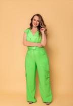 Conjunto calça pantalona cargo