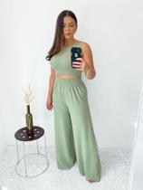 Conjunto calça pantalona