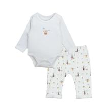 Conjunto Calça Saruel e Body manga longa - Coelhinha - Bibe