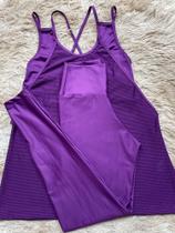 Conjunto Calça + Top com Regata Roxo