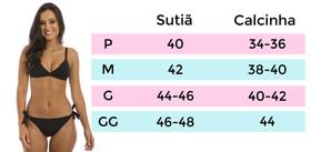 Conjunto calcinha e sutia preto tamanho único P ao GG