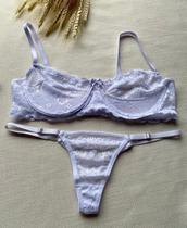 Conjunto Calcinha Fio Dental De Renda Gatria Com Sutiã De Renda Sem Bojo Com Aro Lingerie Conjunto Calcinha Fio Dental De Renda Gatria Com Sutiã De Renda Sem Bojo Com Aro Lingerie