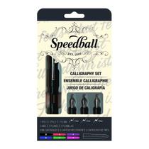 Conjunto Caligrafia Caneta Tinteiro Speedball 2903