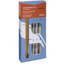 Conjunto Caligráfico Brause Cabo + 6 Penas Bandzug Conjunto Caligráfico Brause Cabo + 6 Penas Bandzug