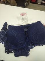 Conjunto calsinha e sutiã azul G