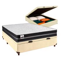 Conjunto Cama Box Bau Casal + Colchão Bogota Inducol