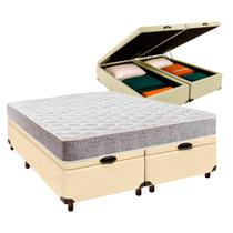 Conjunto Cama Box Bau Casal + Colchão D23 Inducol
