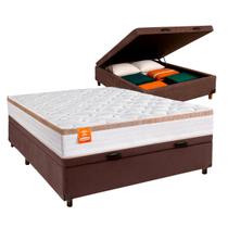 Conjunto Cama Box Bau Casal + Colchão Isis Inducol Conjunto Cama Box Bau Casal + Colchão Isis Inducol
