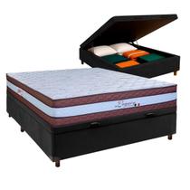 Conjunto Cama Box Bau Casal + Colchão Legaccy Paropas