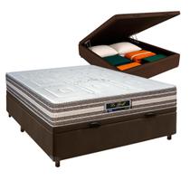 Conjunto Cama Box Bau Casal + Colchão Legriff Sankonfort