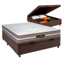 Conjunto Cama Box Bau Casal + Colchão Legriff Sankonfort