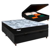 Conjunto Cama Box Bau Casal + Colchão Life Gold Paropas