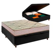 Conjunto Cama Box Bau Casal + Colchão Maxsono Paropas