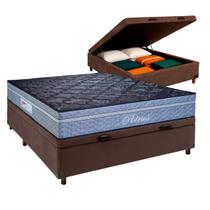 Conjunto Cama Box Bau Casal + Colchão Petrus Paropas