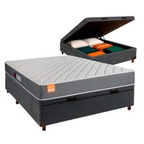 Conjunto Cama Box Bau Casal + Colchão Pro Inducol