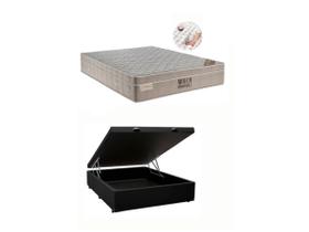 Conjunto Cama Box Baú Casal Reforçado Jadmax + Colchão Ortobom Molas Ensacadas Airtech 1.38x188 (Varias cores Cama Baú) Conjunto Cama Box Baú Casal Reforçado Jadmax + Colchão Ortobom Molas Ensacadas Airtech 1.38x188 (Varias cores Cama Baú)