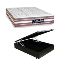 Conjunto Cama Box Baú Casal Viúva + Colchão Sankonfort Le Griff Molas Ensacadas 128x188x75 (Medida Ideal para espaços pequenos) Conjunto Cama Box Baú Casal Viúva + Colchão Sankonfort Le Griff Molas Ensacadas 128x188x75 (Medida Ideal para espaços pequenos)