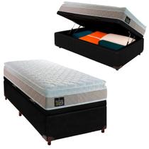Conjunto Cama Box Bau Com Colchão Solteiro D33 Real Hellen Conjunto Cama Box Bau Com Colchão Solteiro D33 Real Hellen