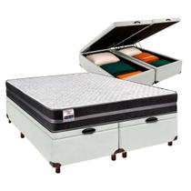 Conjunto Cama Box Bau Queen + Colchão Bogota Inducol Conjunto Cama Box Bau Queen + Colchão Bogota Inducol