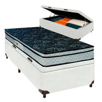 Conjunto Cama Box Bau Solteiro + Colchão Conforto Paropas