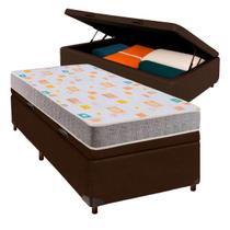 Conjunto Cama Box Bau Solteiro + Colchão D20 Inducol Conjunto Cama Box Bau Solteiro + Colchão D20 Inducol
